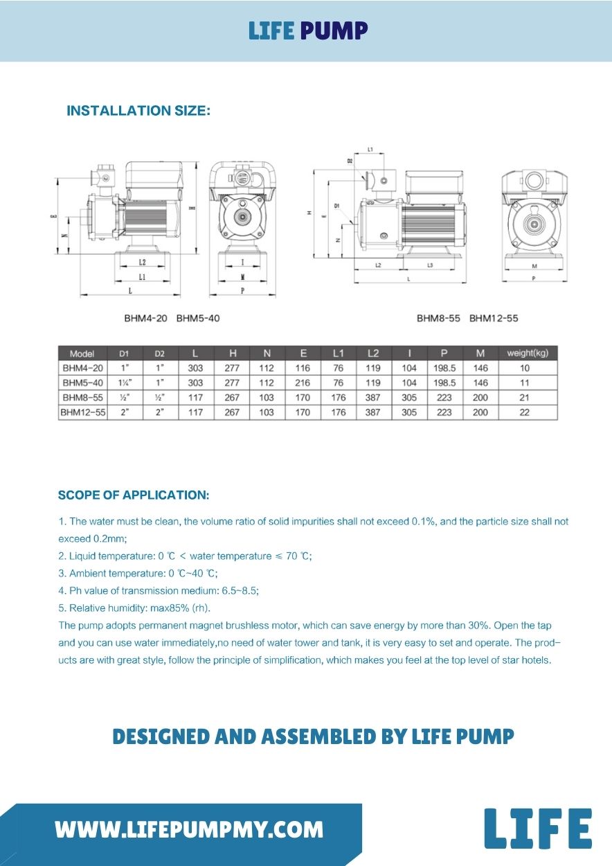 LIFE PUMP BHM-SMART SERIES